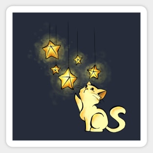 Kitty Cat Stars Sticker